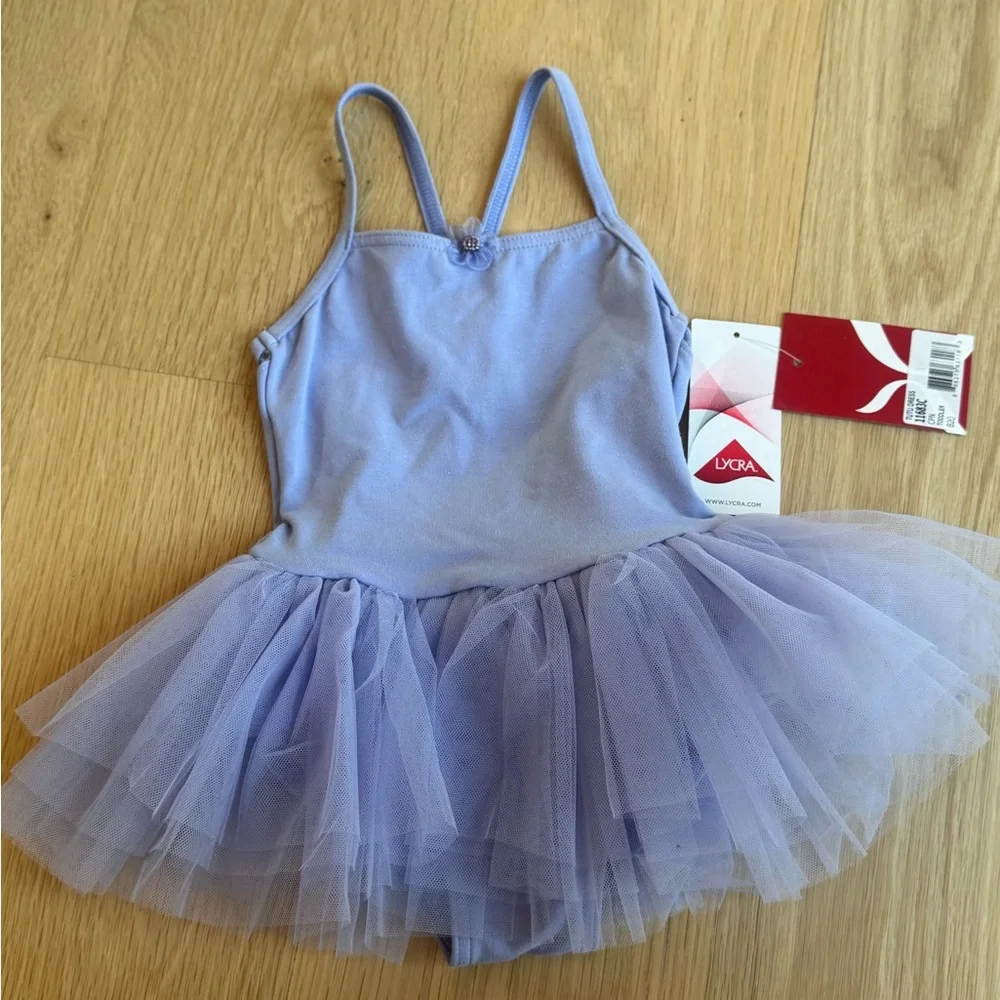 Capezio Purple Dance Costume with Tutu Skirt - Picture 1 of 2